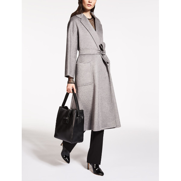 マックスマーラ【Max Mara】LABBRO ピュアカシミヤ ダブルフェイスコート*Grigi