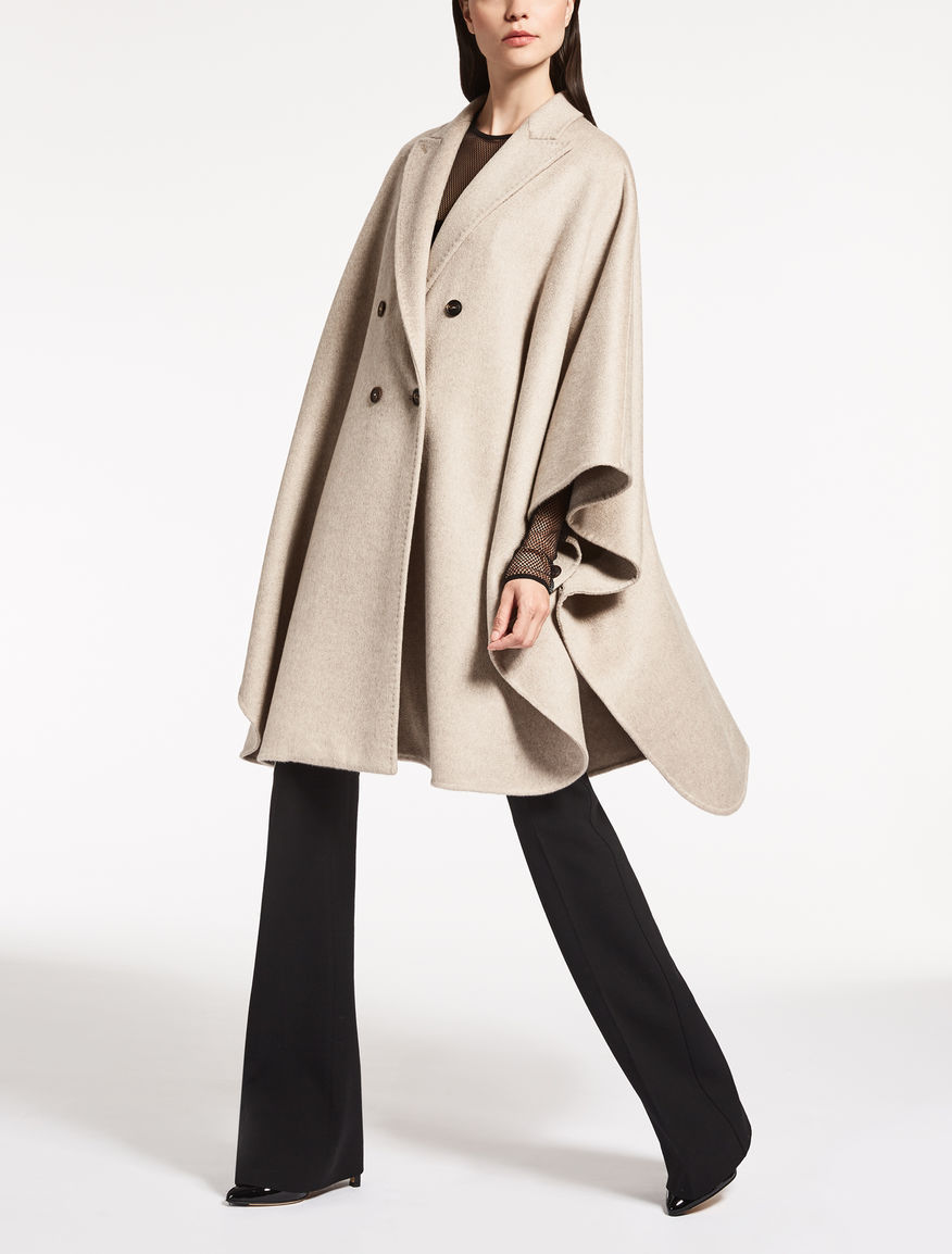 マックスマーラ【Max Mara】ピュアカシミヤダブルフェイスケープ　BASILIO