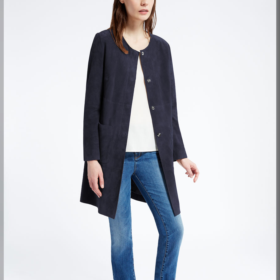 マックスマーラ【Max Mara】2016AW ゴートスエードコート　CAMBIO