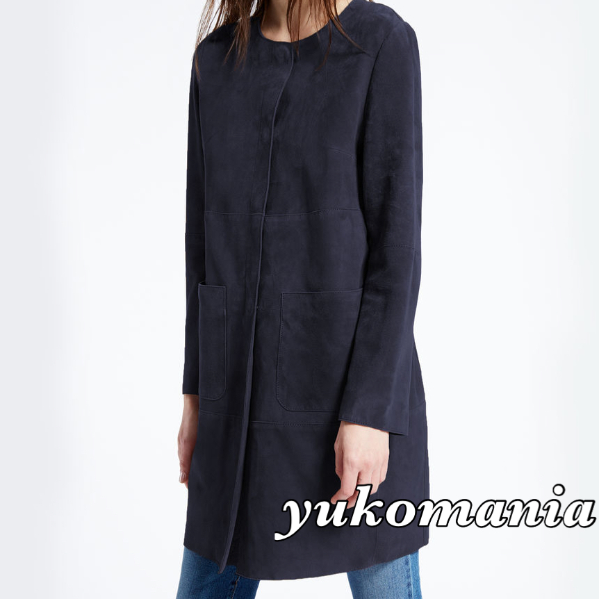 マックスマーラ【Max Mara】2016AW ゴートスエードコート　CAMBIO