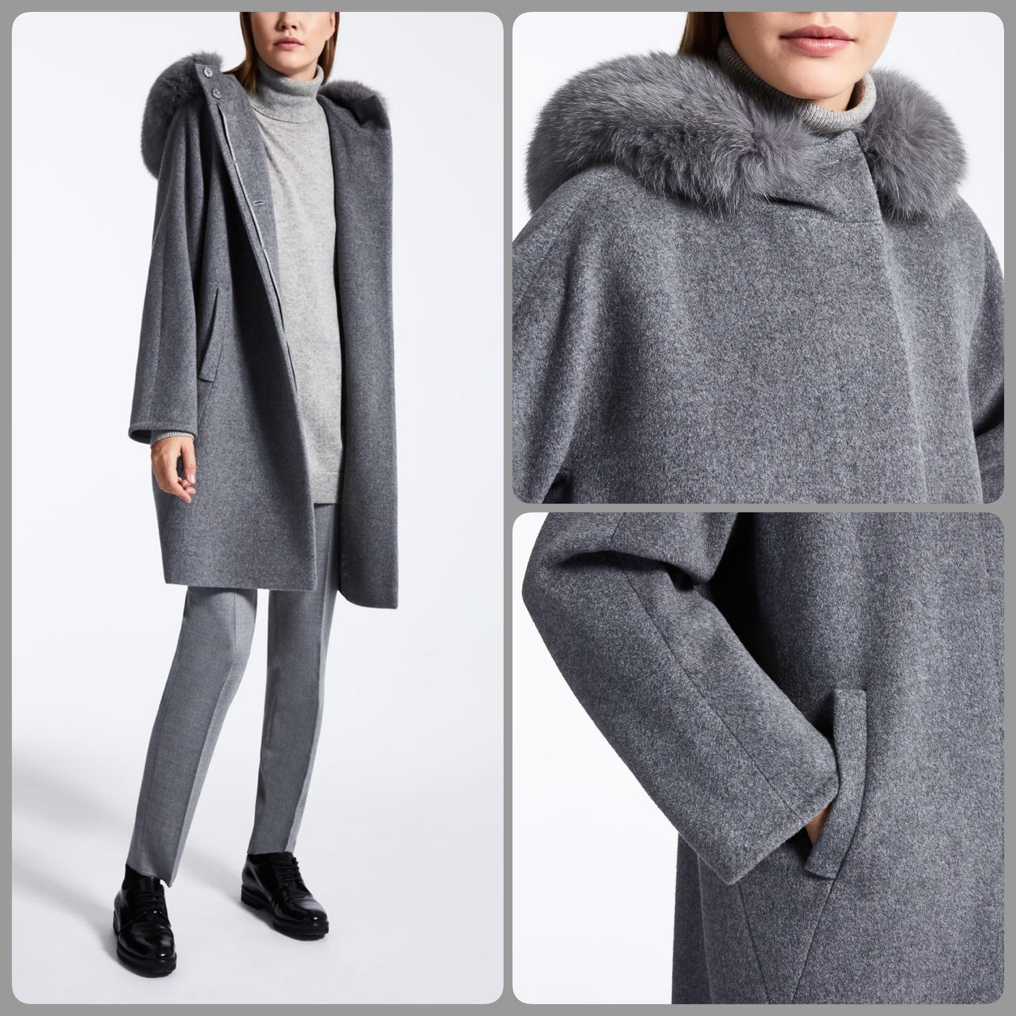 ☆人気！マックスマーラ【Max Mara】ファー付き☆ETRA☆ベーシック☆