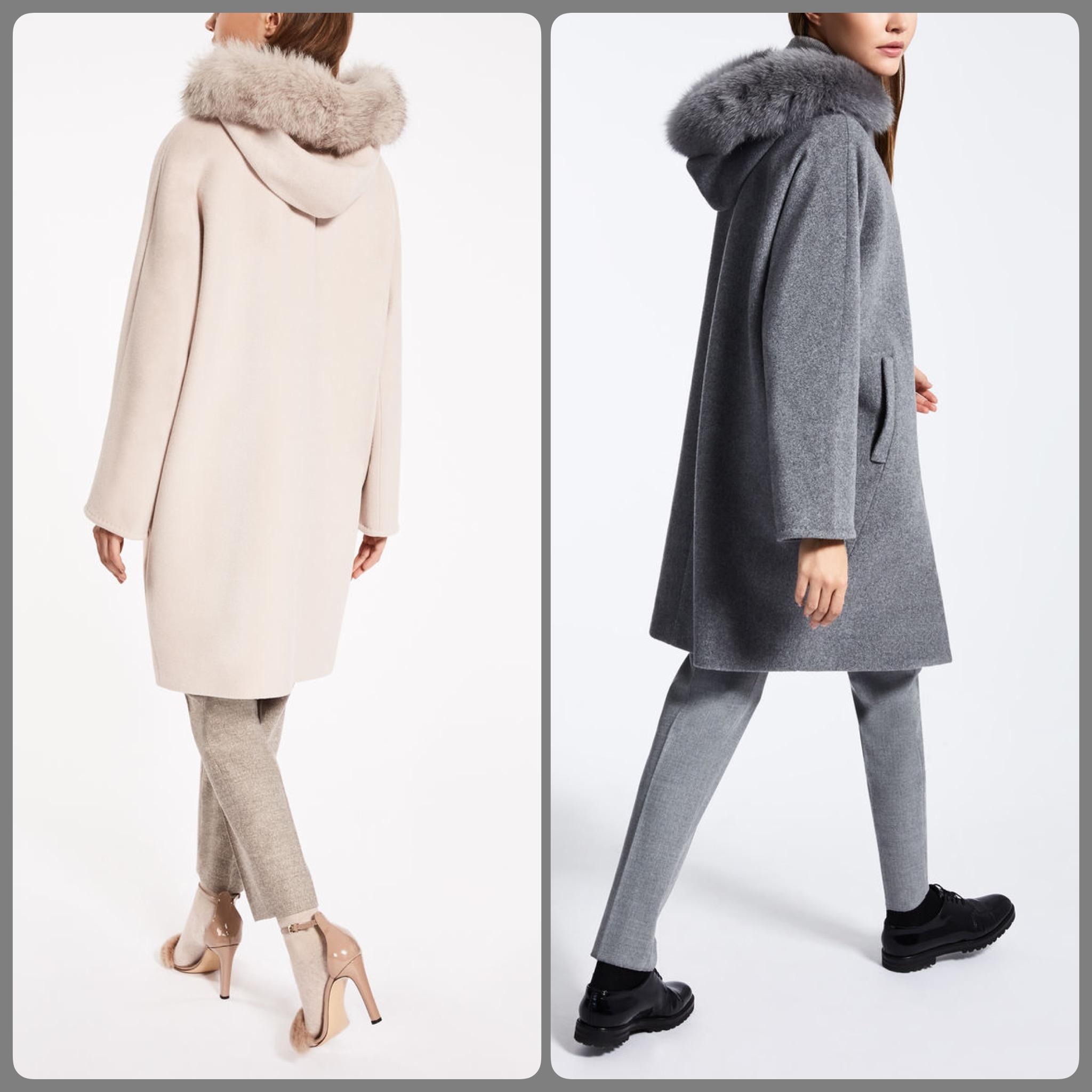 ☆人気！マックスマーラ【Max Mara】ファー付き☆ETRA☆ベーシック☆