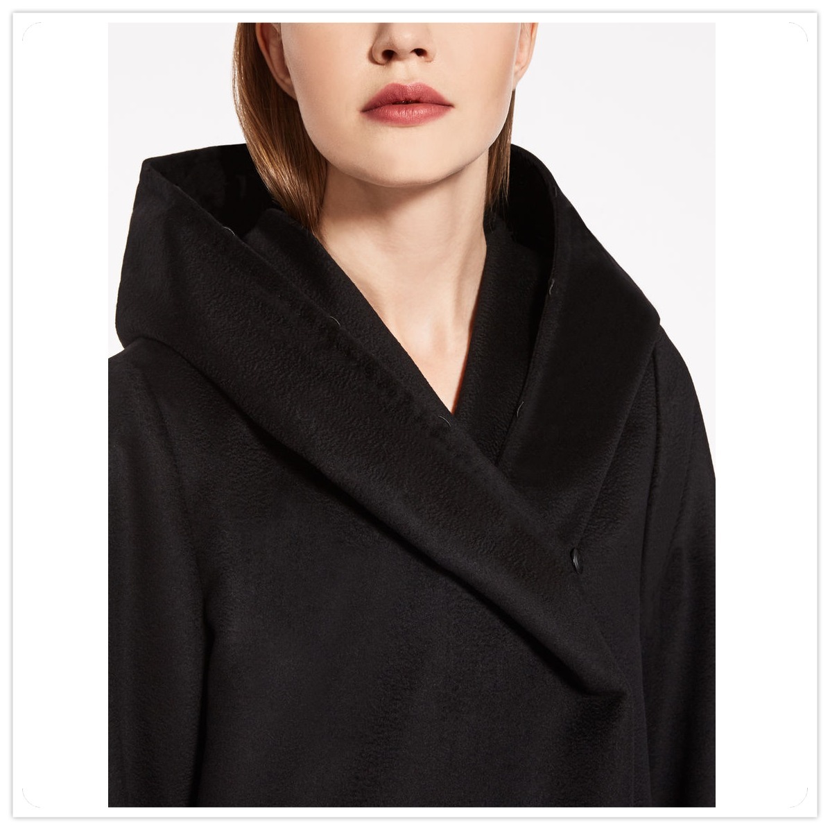 16-17AWマックスマーラ【Max Mara】MANGO ファー付きヴァージンウールコート