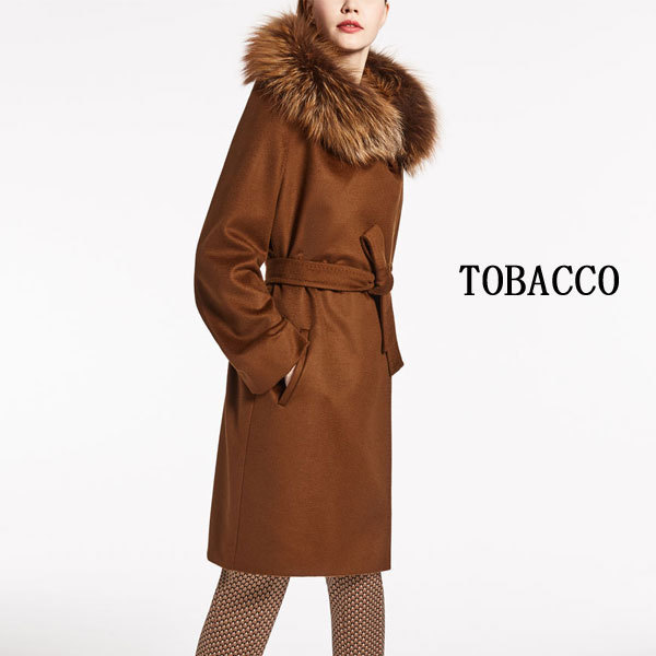 マックスマーラ【Max Mara】MANGO FOXファー ウールコート