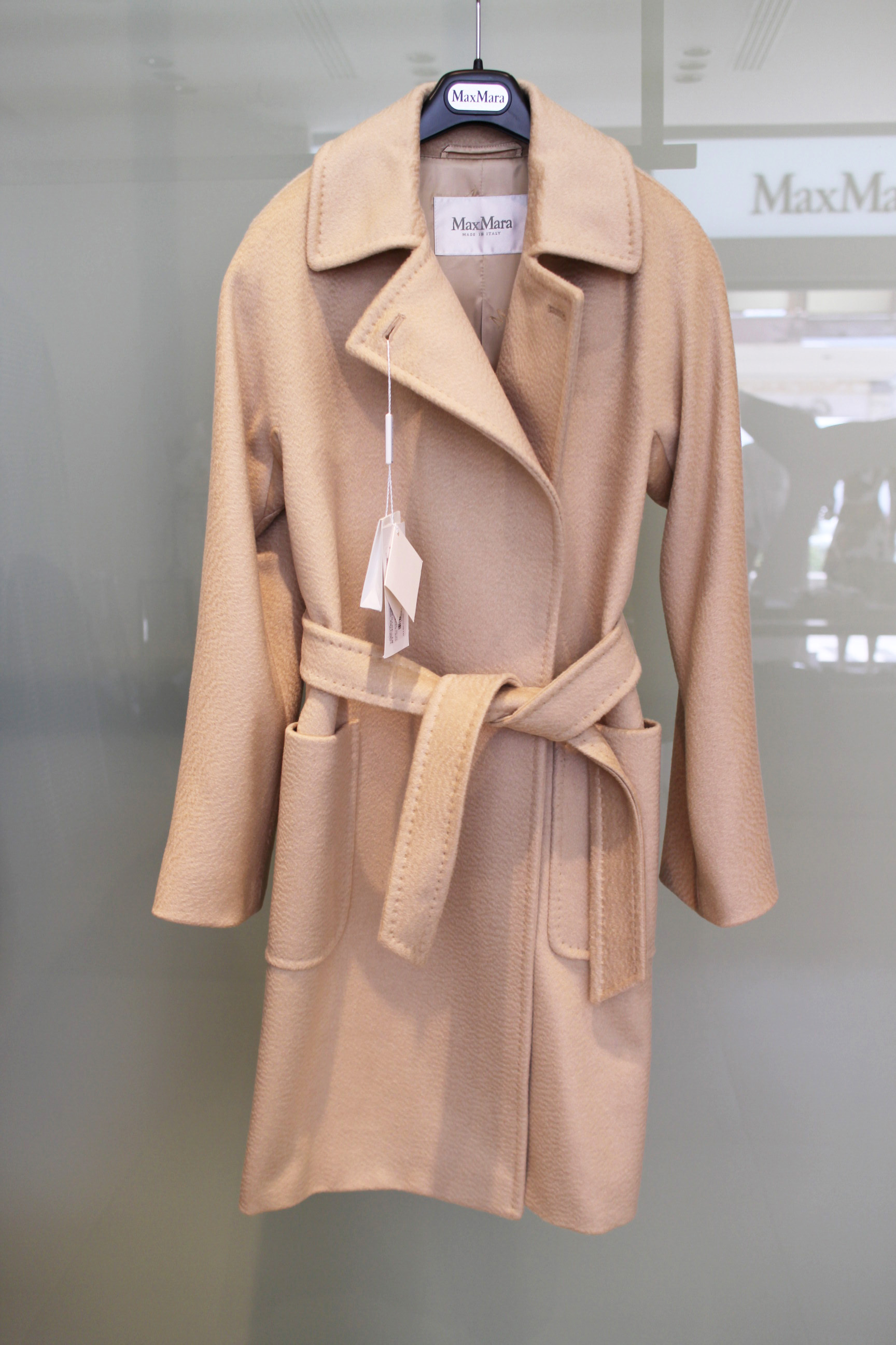 ★LAMPO★マックスマーラ【Max Mara】クラッシックエレガンス!キャメル100%コート