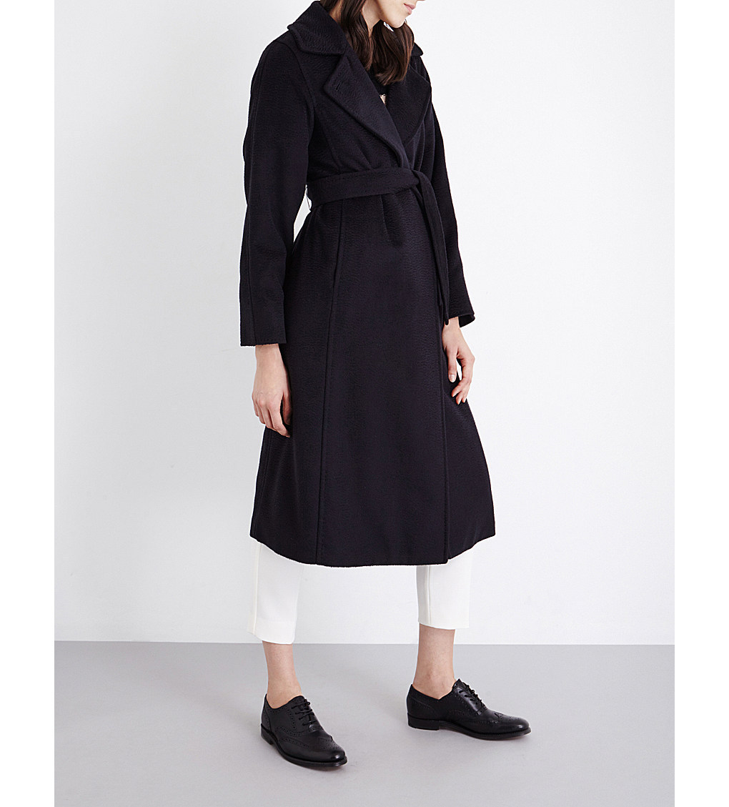 VIP価格マックスマーラ【Max Mara】人気のネイビー◎Manuela camel hair coat