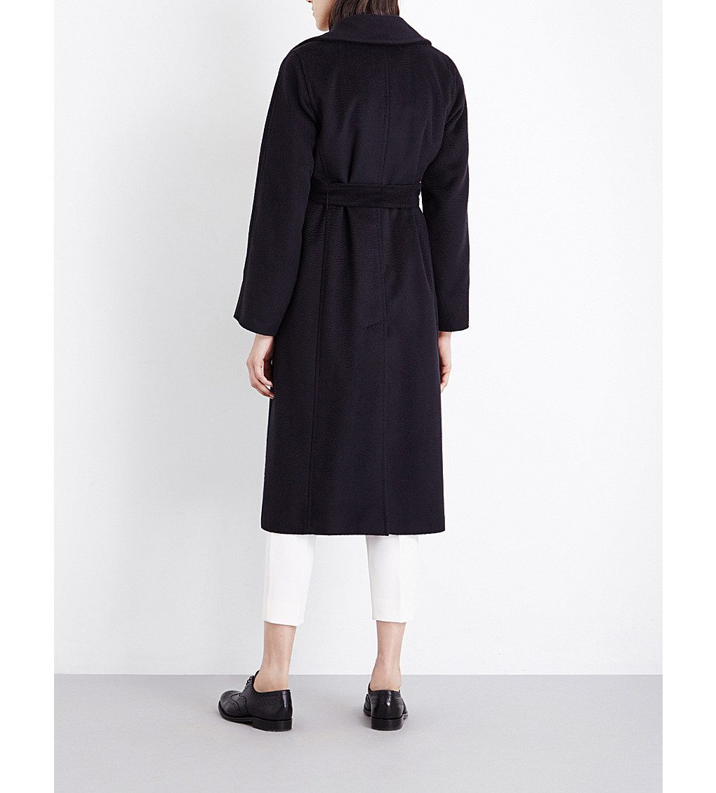VIP価格マックスマーラ【Max Mara】人気のネイビー◎Manuela camel hair coat