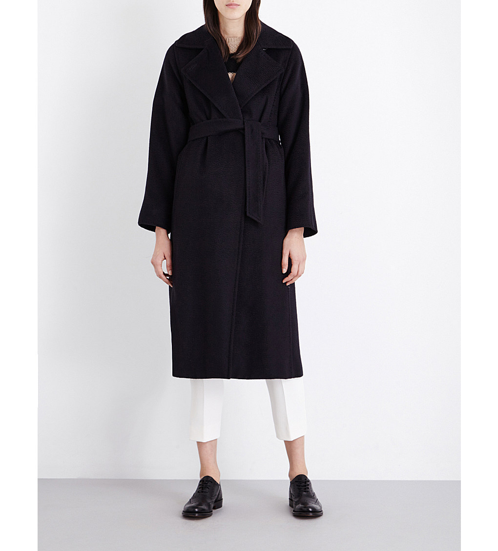 VIP価格マックスマーラ【Max Mara】人気のネイビー◎Manuela camel hair coat