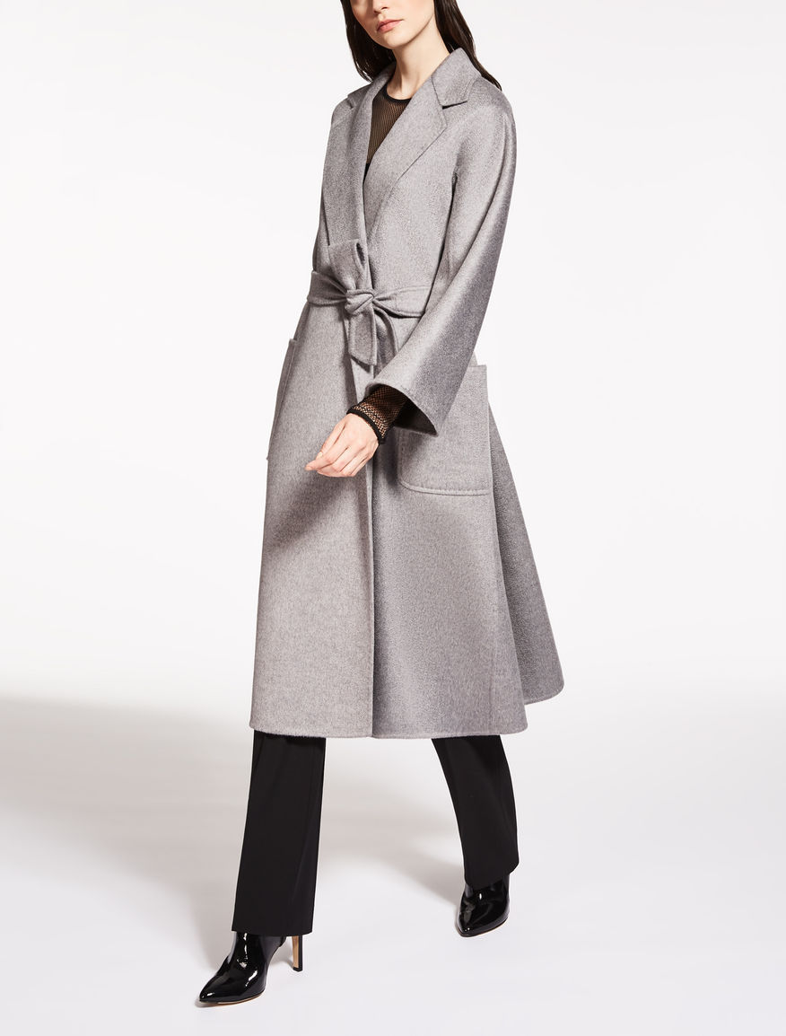 国内発送 マックスマーラ【Max Mara】 LABBRO カシミアコート グレー 送料関税込