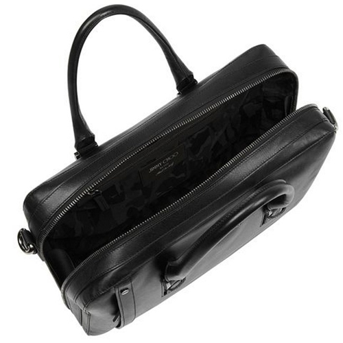【JIMMY CHOO】ジミーチュウ スーパーコピー サフィアーノレザー2WAYバッグ Black