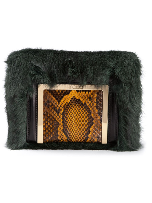 ☆JIMMY CHOO☆ジミーチュウ スーパーコピー Ava クラッチ Green