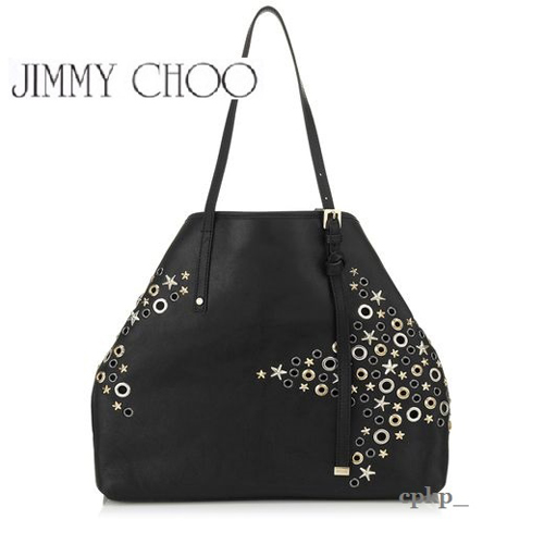 JIMMY CHOOジミーチュウ スーパーコピー【SASHAトート】 M BLACK