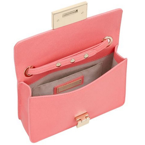 2015春夏【JIMMY CHOO】ジミーチュウ スーパーコピー ミニスタースタッズ付きクロスボディPink