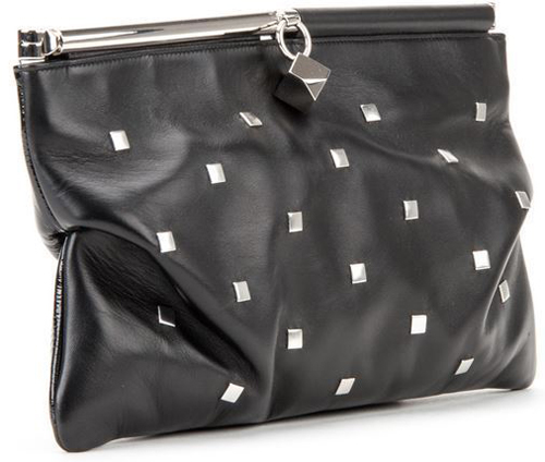 Jimmy Chooジミーチュウ スーパーコピー【CADENCE】Square Studs Patent Clutch Bag