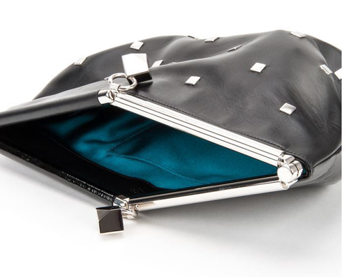 Jimmy Chooジミーチュウ スーパーコピー【CADENCE】Square Studs Patent Clutch Bag