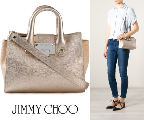 2015新作☆関税送料込☆JIMMYCHOO☆ジミーチュウ スーパーコピー Riley トート　Gold tone