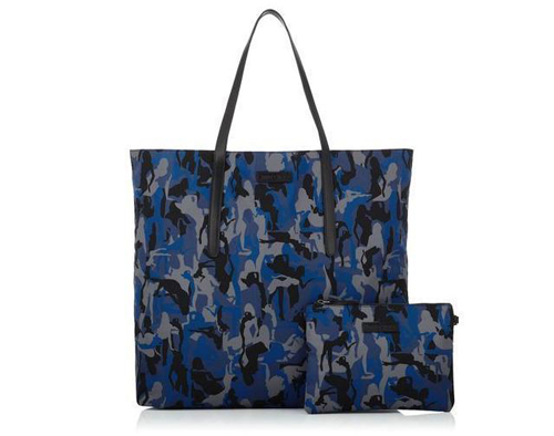 【JIMMY CHOO】ジミーチュウ スーパーコピー Navy Mix カモフラージュトートバッグ