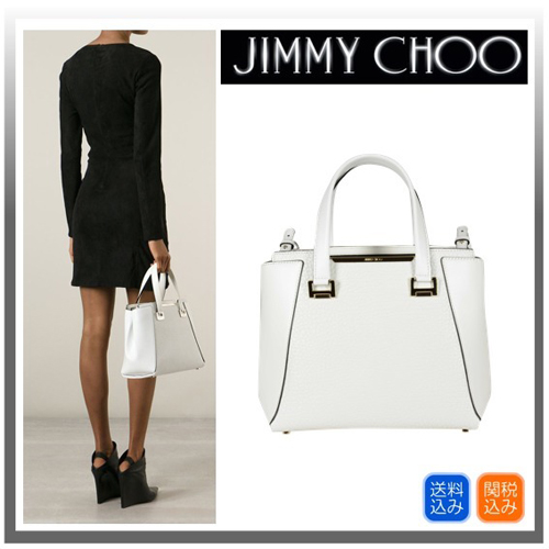 ★関税送料込★jimmy chooジミーチュウ スーパーコピー ALFIE WHITE BAG アルフィホワイト☆