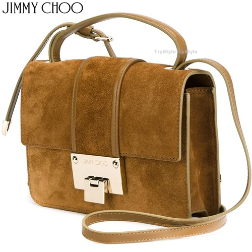 2015-16AW★Jimmy Choo ジミーチュウ スーパーコピー スエード ショルダー ハンドバッグ REBEL