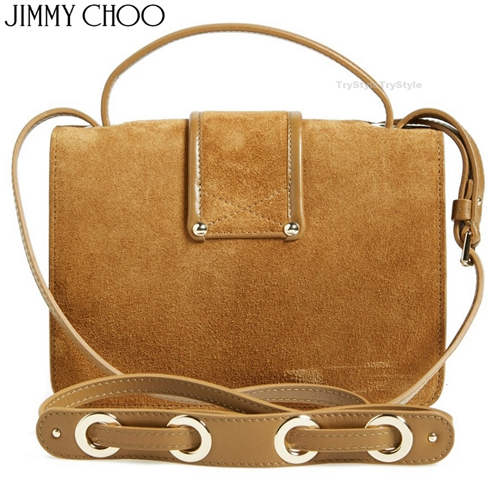 2015-16AW★Jimmy Choo ジミーチュウ スーパーコピー スエード ショルダー ハンドバッグ REBEL