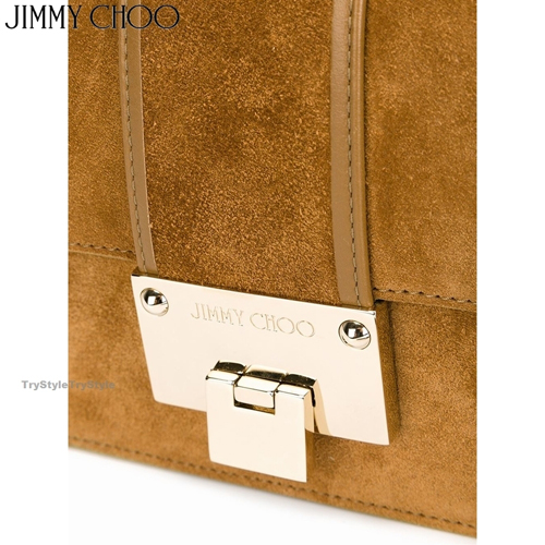 2015-16AW★Jimmy Choo ジミーチュウ スーパーコピー スエード ショルダー ハンドバッグ REBEL