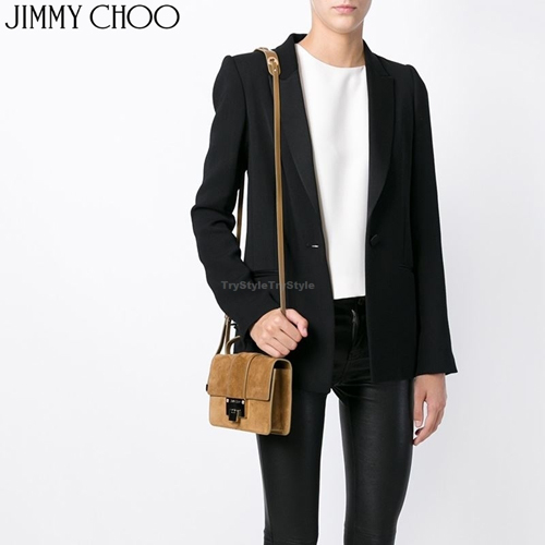 2015-16AW★Jimmy Choo ジミーチュウ スーパーコピー スエード ショルダー ハンドバッグ REBEL