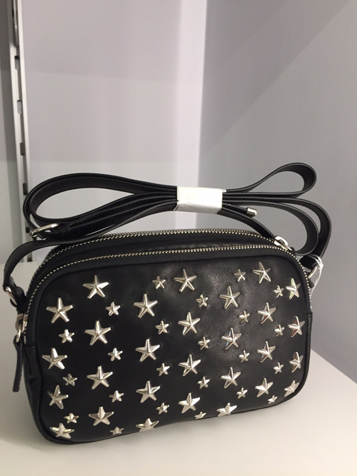 JIMMY CHOO ジミーチュウ スーパーコピー ショルダーバッグ ブラック/スタッズ