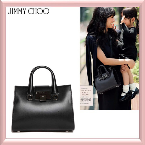 Jimmy Chooジミーチュウ スーパーコピー　☆ブラックMINI RYLEYトート☆
