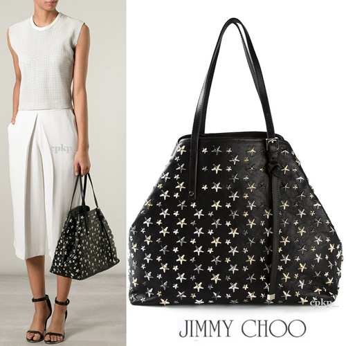 JIMMY CHOO ジミーチュウ スーパーコピー スタッズ付 レザートート SASHA S