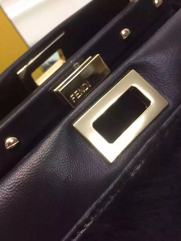 2015秋冬最新作 FENDI フェンディ スーパーコピー ☆ 新作☆Peekabooマイクロ トート ブラック