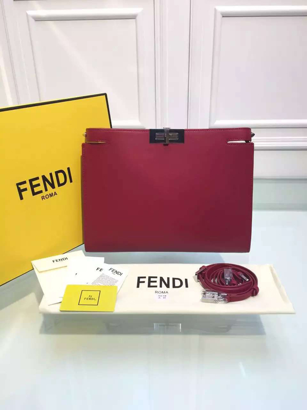 2016新作 FENDI フェンディ スーパーコピー PEEKABOO クラッチ 8BP1025AWF065B