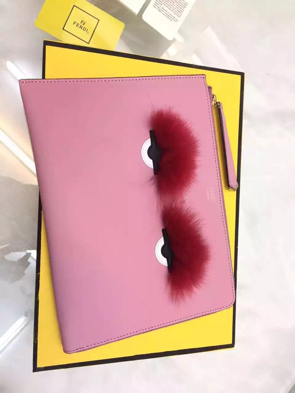 2016-17AW FENDI フェンディ スーパーコピー ファーモンスター　レザークラッチ