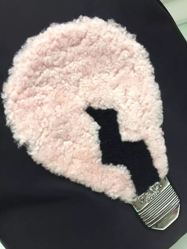 2016AW ◇FENDI フェンディ スーパーコピー【8BZ038_68N_F0786】ZAINO STONDATO NYLON+SHEEP 8BZ038_68N_F0786