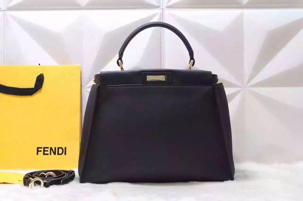 2016-17AW FENDI フェンディ スーパーコピー　ピーカブー ラージ PEEKABOO ブラック 8BN2103ZNF0KUR