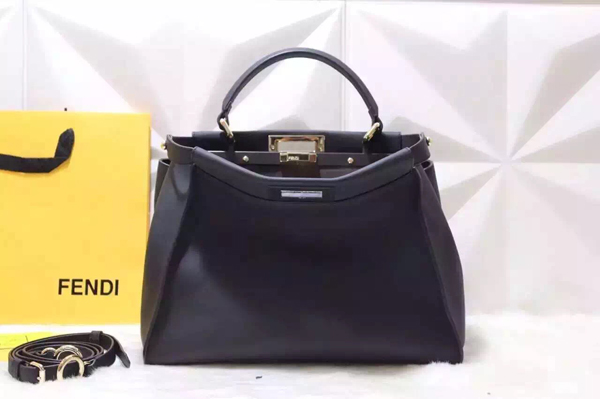 2016-17AW FENDI フェンディ スーパーコピー　ピーカブー ラージ PEEKABOO ブラック 8BN2103ZNF0KUR