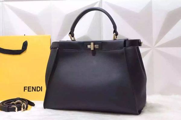 2016-17AW FENDI フェンディ スーパーコピー　ピーカブー ラージ PEEKABOO ブラック 8BN2103ZNF0KUR