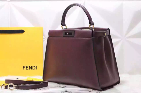 2016-17AW FENDI フェンディ スーパーコピー★新作PEEKABOO レザーハンドバッグ