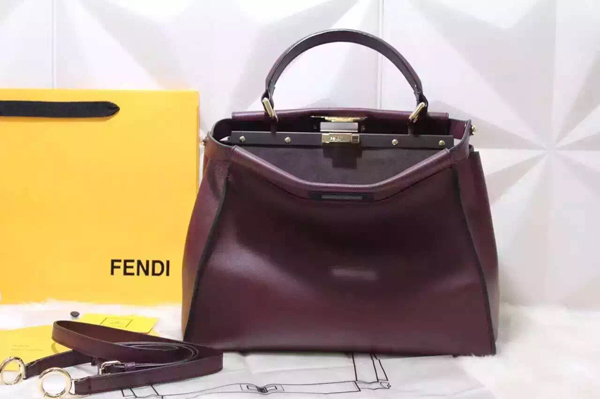 2016-17AW FENDI フェンディ スーパーコピー★新作PEEKABOO レザーハンドバッグ