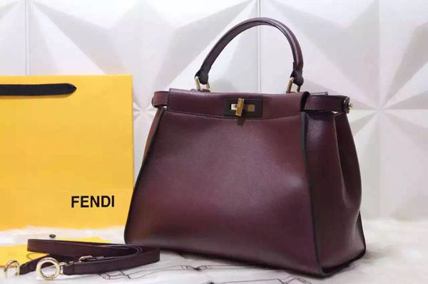 2016-17AW FENDI フェンディ スーパーコピー★新作PEEKABOO レザーハンドバッグ
