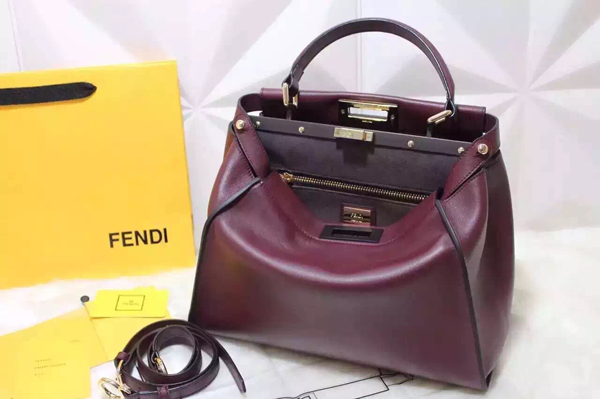 2016-17AW FENDI フェンディ スーパーコピー★新作PEEKABOO レザーハンドバッグ