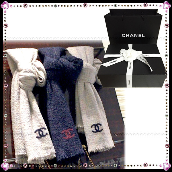 国内直営☆シャネル【CHANEL】秋冬限定！お洒落ツイードマフラー
