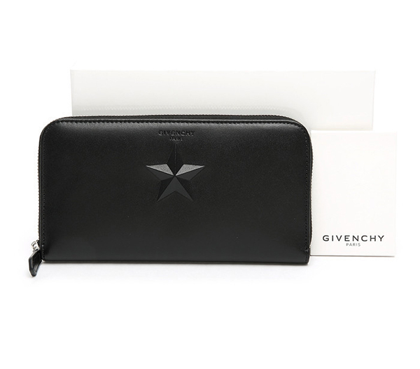 GIVENCHY 16SS PANDORA ジバンシィ財布スーパーコピー スターポイント ファスナー長財布_BLACK BC06276704 001