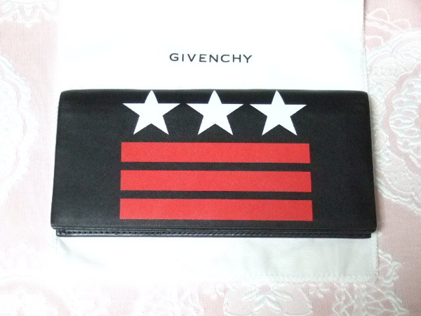 ジバンシィ財布スーパーコピー GIVENCHY レザー長財布■星スター