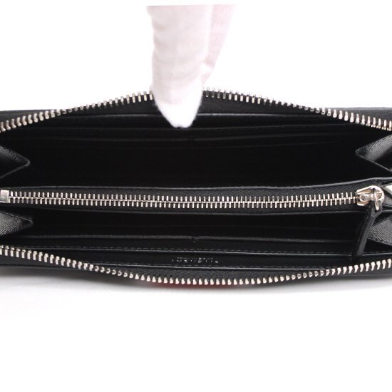 GIVENCHY ジバンシィ財布スーパーコピー 3ラインストライプ ラウンドファスナー長財布_BLACK BK06040