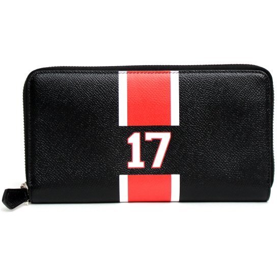 GIVENCHY ジバンシィ財布スーパーコピー 3ラインストライプ ラウンドファスナー長財布_BLACK BK06040