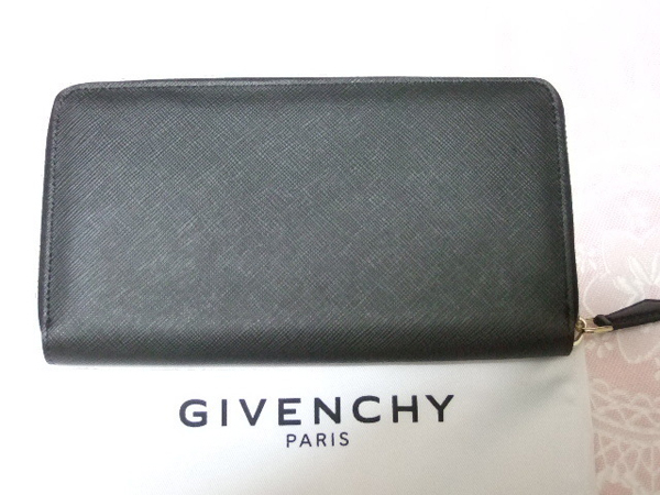 ジバンシィ財布スーパーコピー GIVENCHY バンビ長財布◆黒