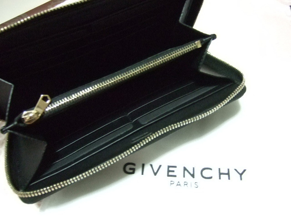 ジバンシィ財布スーパーコピー GIVENCHY バンビ長財布◆黒
