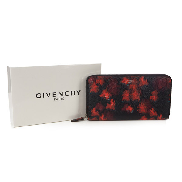 【GIVENCHY】ジバンシィ財布スーパーコピー ★花柄ジップアラウンド財布