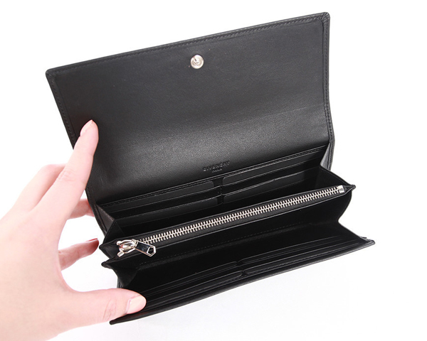 GIVENCHY ジバンシィ財布スーパーコピー 16SS PANDORA スタッズ 二つ折り長財布_BLACK BC06214694 001