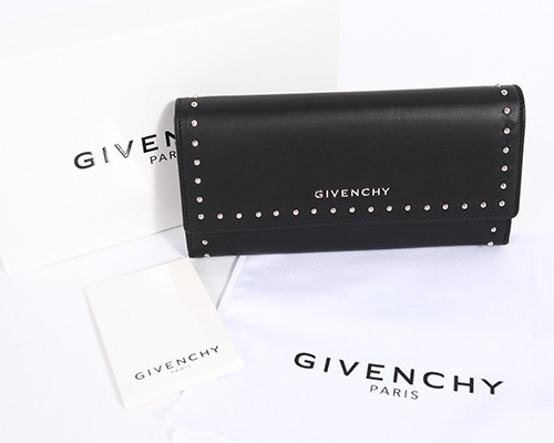 GIVENCHY ジバンシィ財布スーパーコピー 16SS PANDORA スタッズ 二つ折り長財布_BLACK BC06214694 001